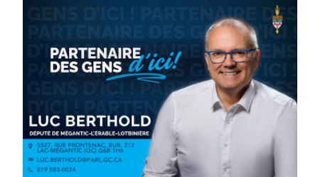 Logo Luc Berthold député Mégantic-L'Érable-Lotbinière